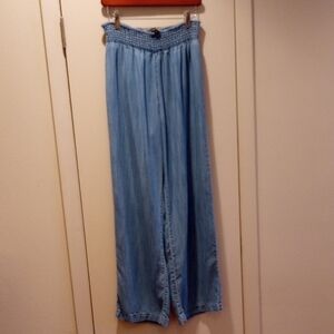 Boston Proper Tencil Denim Wide Leg Pants